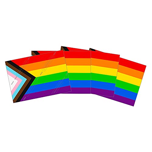 Pride Progress Sticker Paket (30, 50, 100, 300 oder 500 Stück) 7,2x5,0cm Aufkleber