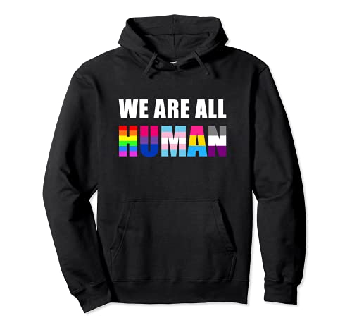 We are all human - Regenbogen LGBT CSD Pullover Hoodie