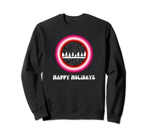 Lesbische LGBT Happy Holidays LGBTQ Gay Pride Weihnachten Xmas Sweatshirt