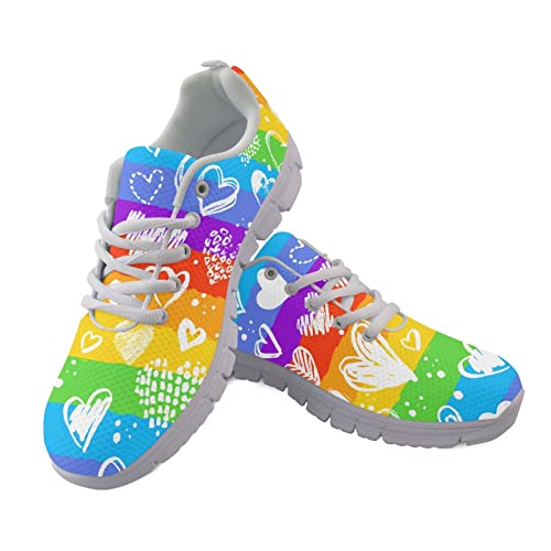 Jndtueit Rainbow, LGBT Stolz, Sportschuhe, Sportschuhe, Rutsche, Sportschuhe, Tennisschuhe.