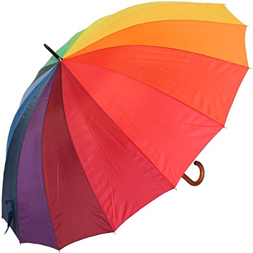 RainyDays Golfschirm Partner XXL Regenbogen