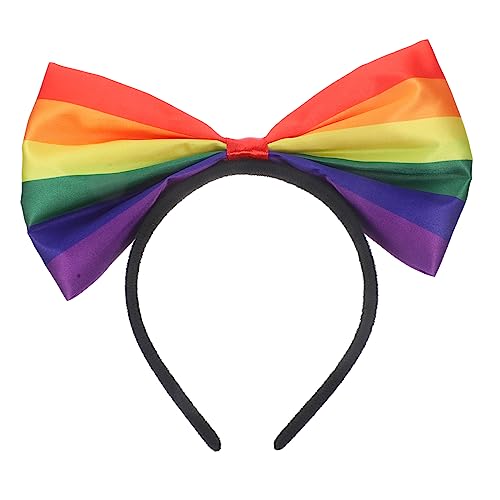 Regenbogen Stirnband Halloween Requisiten Prom Zubehör Haar Accesories Stoff Bowknot Stirnband Stolz Zubehör Stolz Stirnband Männer Big Bow Kopfbedeckung Miss Bow Stirnband