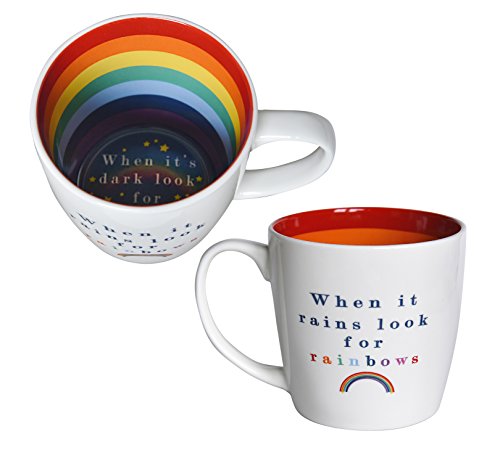 Two Up Two Down When It Rains Look For Rainbows Inside Out Mug In Gift Box Special Mugs Gifts