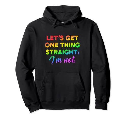 Not straight LGBT CSD Queer Pullover Hoodie