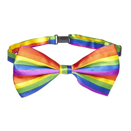 Widmann 05737 - Fliege Regenbogen, Accessoire, Karneval, Fasching, Mottoparty