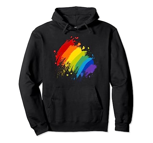 LGBT Homosexuell Lesben CSD / Pride Splash Pullover Hoodie