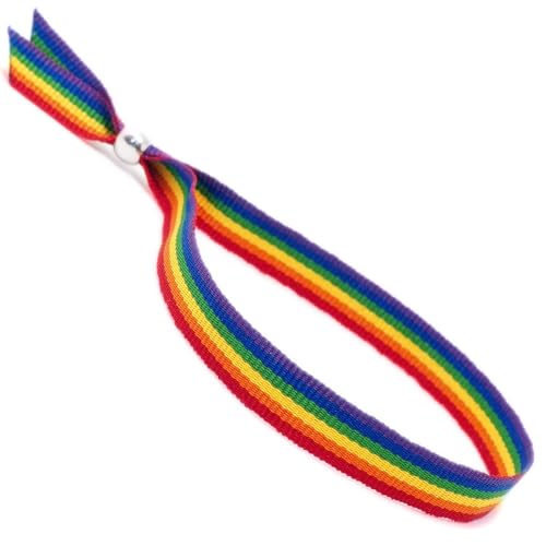 GOS Best Supplies LGTB Armband aus Stoff, Regenbogenfarben, mehrfarbig, LGBT-Flagge, Gay Pride, Einheitsgröße, Stoff