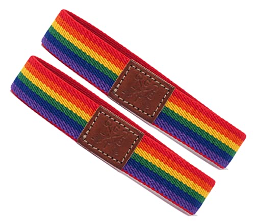 GOS Best Supplies LGBTI Elastische Armbänder Regenbogen Mehrfarbig 2 Stück