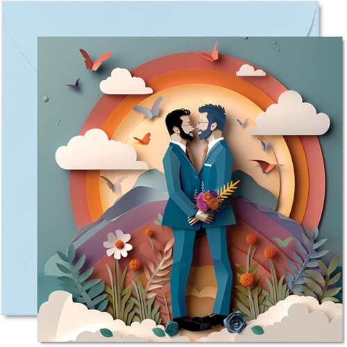 LGBTQ Hochzeitskarten für Paare – Have and Hold – Glückwunschkarten, glückliche Verlobungsgeschenke, Congrats Well Done-Karte, 145 mm Hochzeits-Grußkarten für Paare Verlobte (nicht 3D oder Pop-Up)