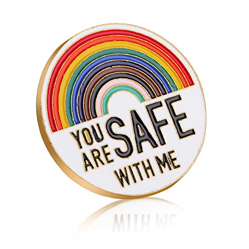 1 Stück Regenbogen Broschen Lgbt Pride Pin Badge Emaille Pins Pride Ally Pin Gay Pride Anstecknadeln Metall Mode Brustpin Für ärzte Krankenschwestern Sicherheitspersonal Lgbtq Accessoires