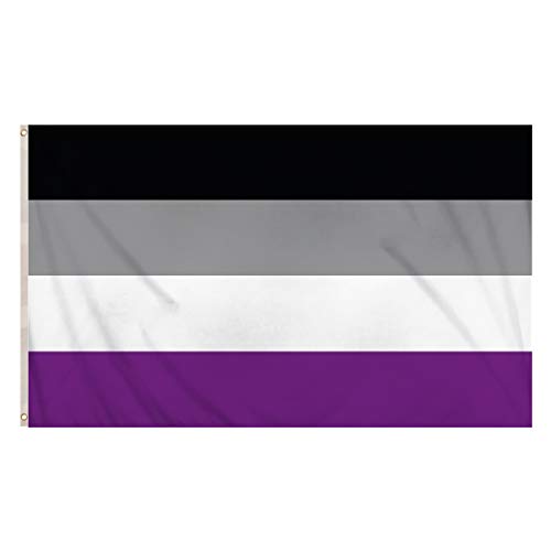 HENBRANDT Asexual Gay Pride LGBTQ+ Flagge, 1,5 x 0,9 m, groß, Ace Pride Flagge, Banner