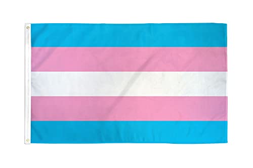 AZ FLAG – Flagge Regenbogen Transgender – 150×90 cm – Intersexuelle Fahne 100% Polyester mit Messing-Ösen – 110g
