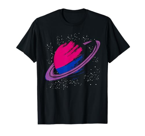 Bisexuell Saturn Bi Pride Gleichberechtigung LGBT Bisexuell T-Shirt