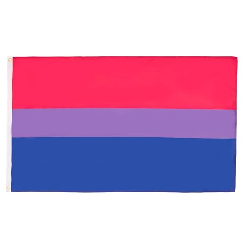 AZ FLAG – Flagge Bisexuellen – 150×90 cm – Bisexualität Fahne 100% Polyester mit Messing-Ösen – 110g