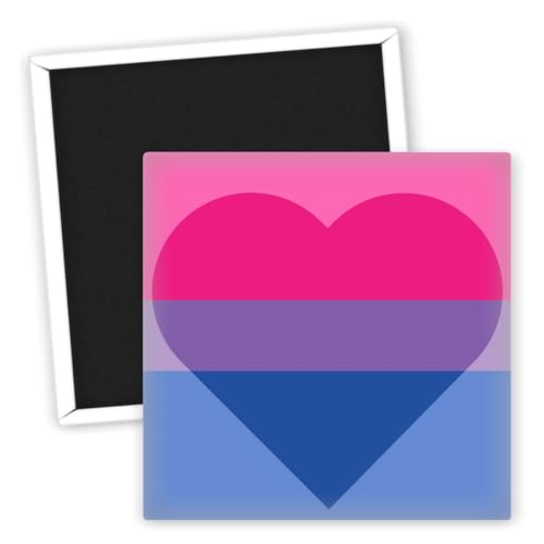 Alternative Biromantic Pride Flagge modern – LGBTQ Kühlschrankmagnet – Bisexual Magnet – Bunte Kühlschrankmagnete – Stolz Geschenke – LGBTQ Deko – Magnet für Vielfalt – Queer Geschenkideen