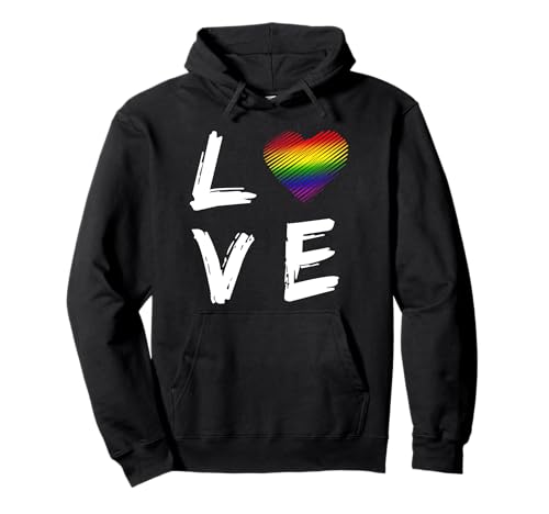 Love LGBT Regenbogen Geschenk für Lesben & Schwule Pullover Hoodie