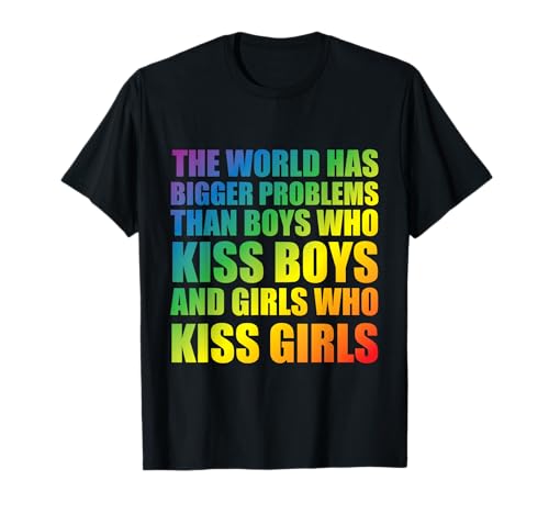 Bigger Problems LGBTQ+ Pride Statement Gay CSD Party Schwul T-Shirt