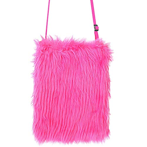 W WIDMANN MILANO Party Fashion – Plüsch Handtasche, Retro, 80er Jahre, Accessoire, Fasching